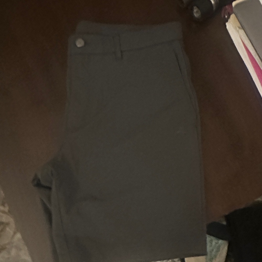 Original Penguin Men's Flat Front Shorts - Dark Gray